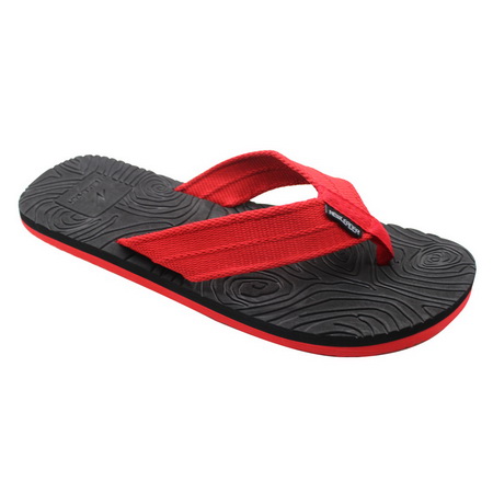 Indented logo flip flops